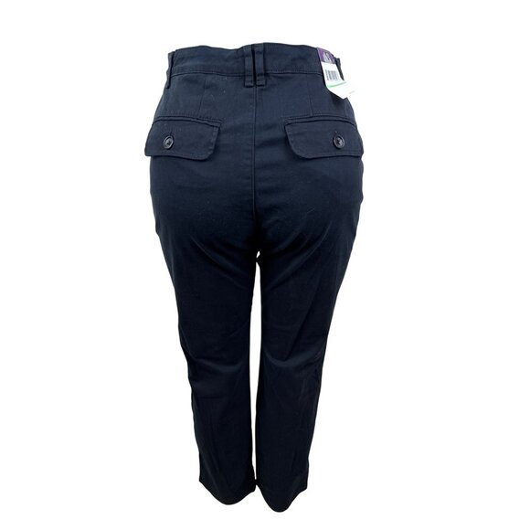 Gloria Vanderbilt Womens Black Tapered Leg Pants Size 8 - New - Picture 4 of 11